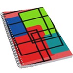 Colorful Rectangle boxes 5.5  x 8.5  Notebook