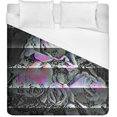 Techno Bouquet Duvet Cover (King Size) from ArtsNow.com