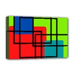 Colorful Rectangle boxes Deluxe Canvas 18  x 12  (Stretched)