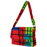 Colorful Rectangle boxes Full Print Messenger Bag (S)