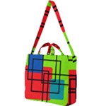 Colorful Rectangle boxes Square Shoulder Tote Bag