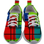 Colorful Rectangle boxes Kids Athletic Shoes