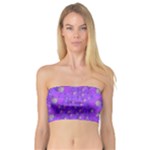 Paradise Flowers In A Peaceful Environment Of Floral Freedom Bandeau Top
