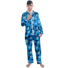 Men s Long Sleeve Satin Pajamas Set 