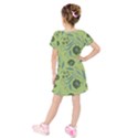 Kids  Short Sleeve Velvet Dress 