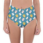 Funny Pets Reversible High-Waist Bikini Bottoms