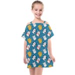 Funny Pets Kids  One Piece Chiffon Dress