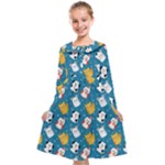 Funny Pets Kids  Midi Sailor Dress