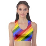 Lgbt Pride Motif Flag Pattern 1 Sports Bra