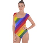 Lgbt Pride Motif Flag Pattern 1 Short Sleeve Leotard 