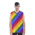 Lgbt Pride Motif Flag Pattern 1 Men s Basketball Tank Top