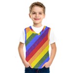 Lgbt Pride Motif Flag Pattern 1 Kids  Basketball Tank Top