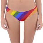 Lgbt Pride Motif Flag Pattern 1 Reversible Hipster Bikini Bottoms