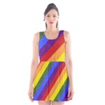 Lgbt Pride Motif Flag Pattern 1 Scoop Neck Skater Dress