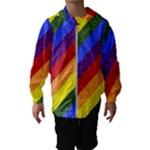 Lgbt Pride Motif Flag Pattern 1 Kids  Hooded Windbreaker