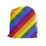 Lgbt Pride Motif Flag Pattern 1 Drawstring Pouch (XL)