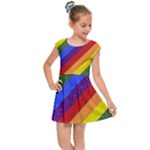 Lgbt Pride Motif Flag Pattern 1 Kids  Cap Sleeve Dress