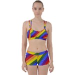 Lgbt Pride Motif Flag Pattern 1 Perfect Fit Gym Set