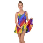 Lgbt Pride Motif Flag Pattern 1 Inside Out Casual Dress