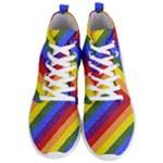 Lgbt Pride Motif Flag Pattern 1 Men s Lightweight High Top Sneakers