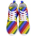 Lgbt Pride Motif Flag Pattern 1 Women s Lightweight High Top Sneakers