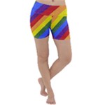 Lgbt Pride Motif Flag Pattern 1 Lightweight Velour Yoga Shorts