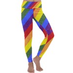 Lgbt Pride Motif Flag Pattern 1 Kids  Lightweight Velour Classic Yoga Leggings