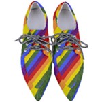 Lgbt Pride Motif Flag Pattern 1 Pointed Oxford Shoes