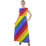 Lgbt Pride Motif Flag Pattern 1 Chiffon Mesh Boho Maxi Dress