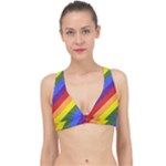 Lgbt Pride Motif Flag Pattern 1 Classic Banded Bikini Top