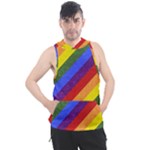 Lgbt Pride Motif Flag Pattern 1 Men s Sleeveless Hoodie