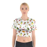 Fruits, Vegetables And Berries Cotton Crop Top