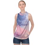 Blessed High Neck Satin Top
