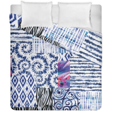 Blue Pastel Print Duvet Cover Double Side (California King Size) from ArtsNow.com
