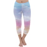 Evening Sky Love Capri Winter Leggings 