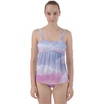 Evening Sky Love Twist Front Tankini Set