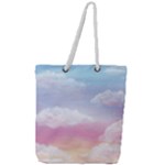 Evening Sky Love Full Print Rope Handle Tote (Large)