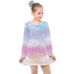 Evening Sky Love Kids  Long Sleeve Dress