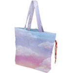 Evening Sky Love Drawstring Tote Bag