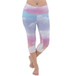 Evening Sky Love Lightweight Velour Capri Yoga Leggings