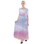 Evening Sky Love Half Sleeves Maxi Dress