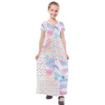 Pastel Love Kids  Short Sleeve Maxi Dress