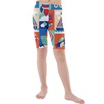 Travel With Love Kids  Mid Length Swim Shorts