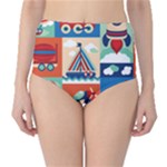 Travel With Love Classic High-Waist Bikini Bottoms