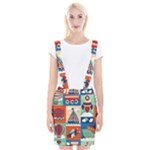 Travel With Love Braces Suspender Skirt