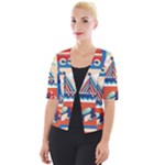 Travel With Love Cropped Button Cardigan