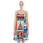 Travel With Love Spaghetti Strap Velvet Dress