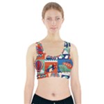 Travel With Love Sports Bra With Pocket