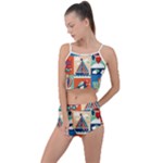 Travel With Love Summer Cropped Co-Ord Set