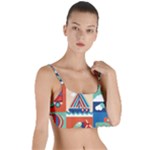 Travel With Love Layered Top Bikini Top 